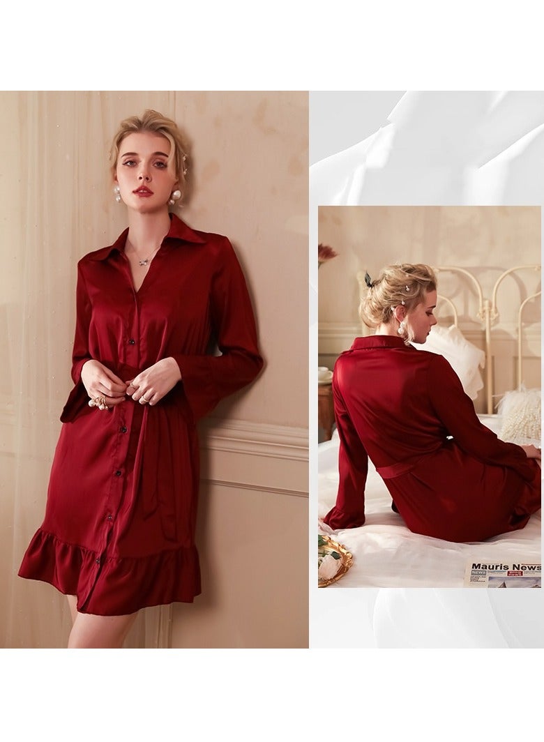 Women  Cardigan Bathrobe