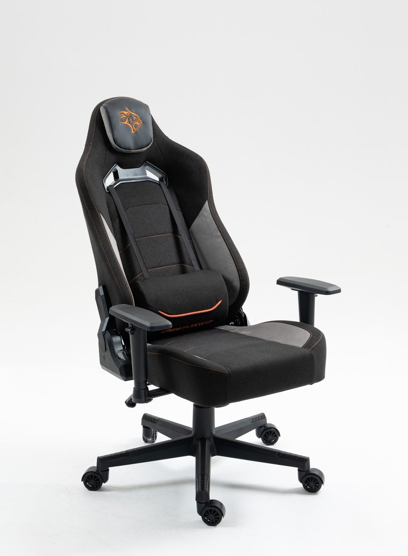 Gaming Chair with Fabric+PU+Sudede Covered form, Class4 100Mm Gas Lift and 2D Armrest