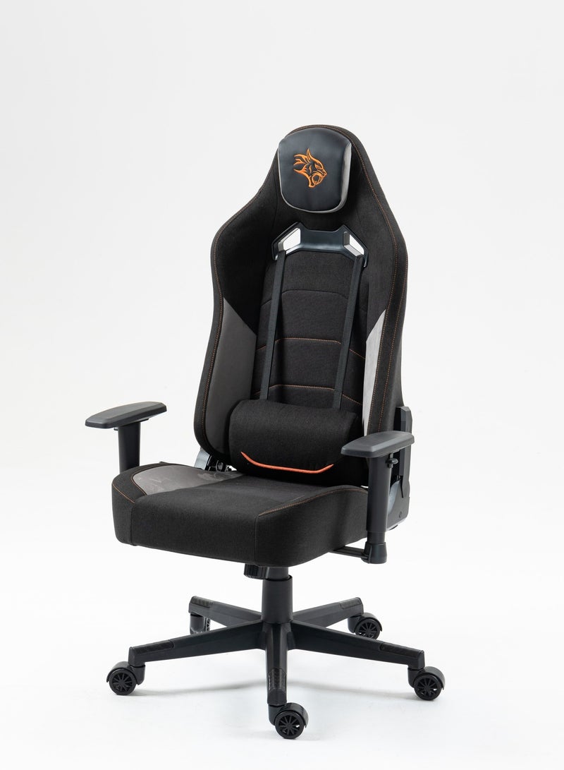 Gaming Chair with Fabric+PU+Sudede Covered form, Class4 100Mm Gas Lift and 2D Armrest