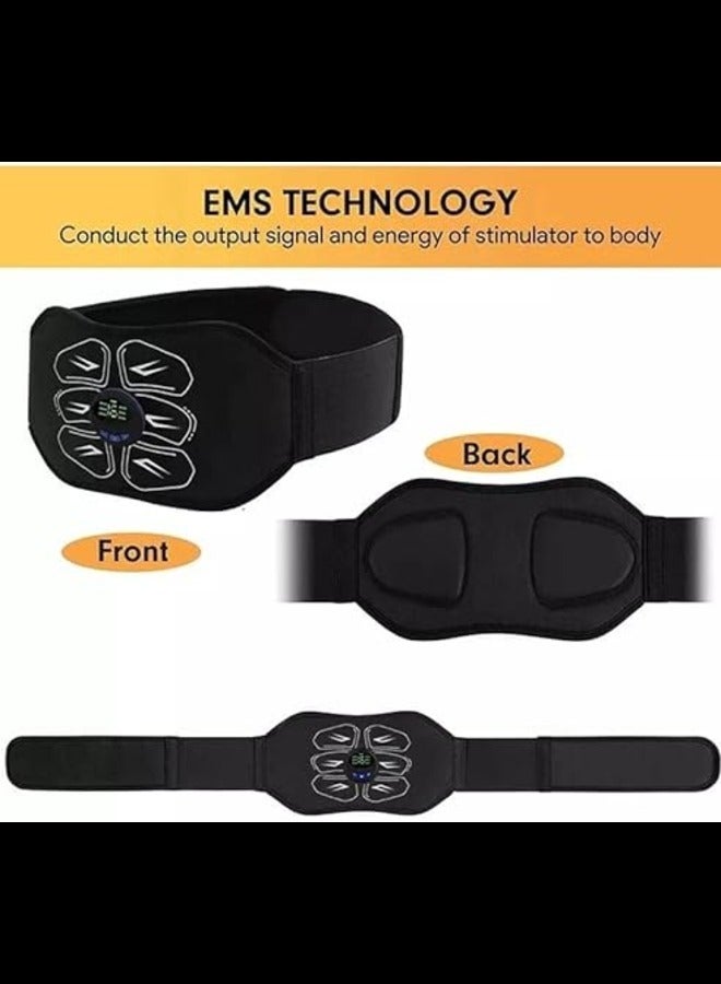 New EMS Muscle Stimulation Belt Vibration ABS Stimulator Abdominal Trainer Exerciser Slimming Belts Home Gym Fitness Equipment