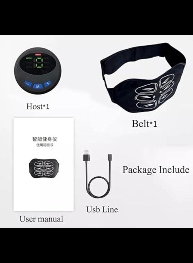 New EMS Muscle Stimulation Belt Vibration ABS Stimulator Abdominal Trainer Exerciser Slimming Belts Home Gym Fitness Equiment