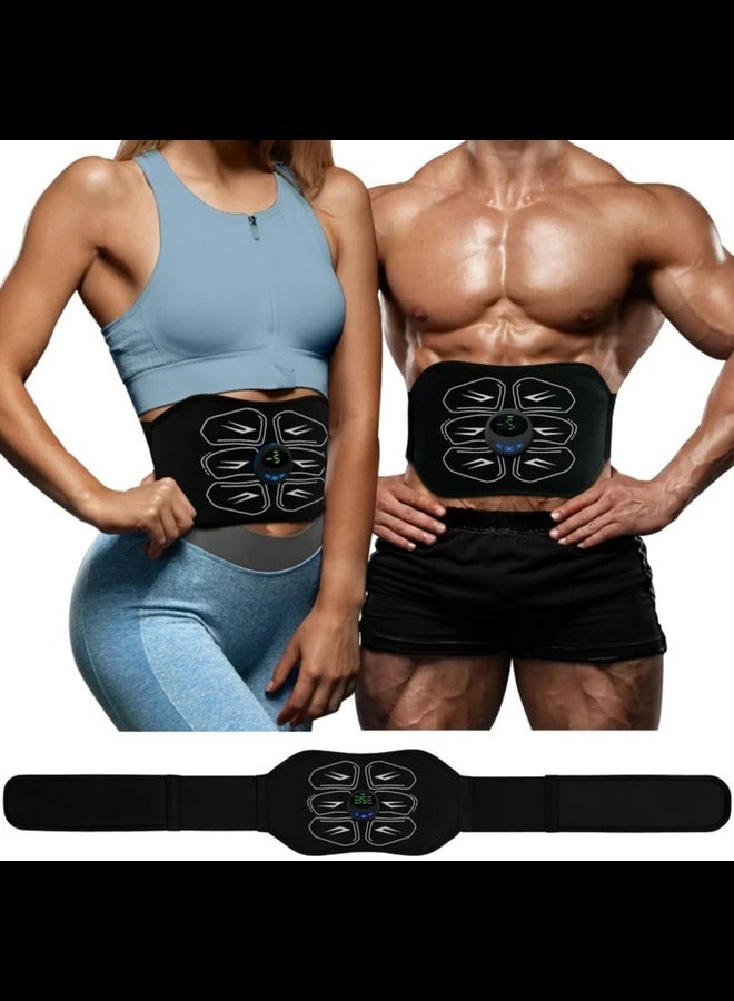 New EMS Muscle Stimulation Belt Vibration ABS Stimulator Abdominal Trainer Exerciser Slimming Belts Home Gym Fitness Equiment