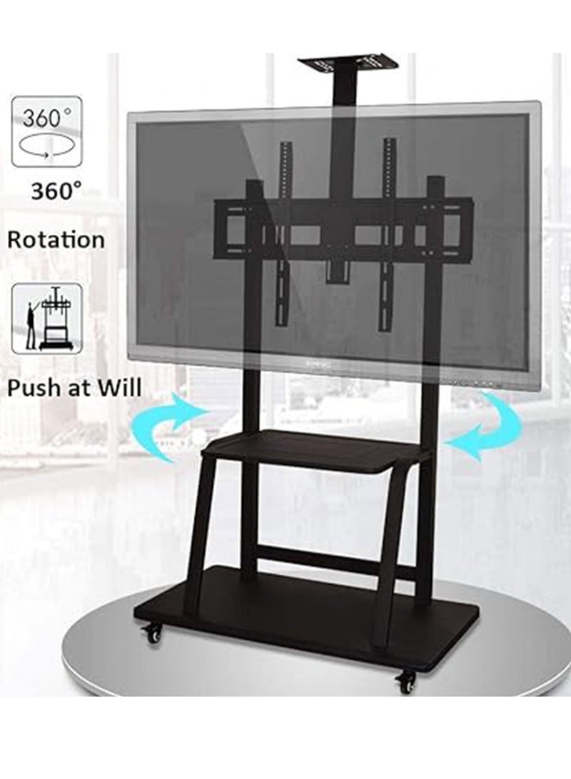 Mobile TV Stand Steel TV Cart Fit For 32 To 75 Inches TV