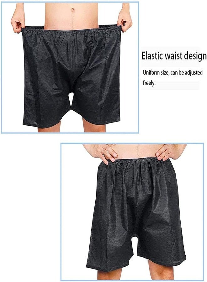 Disposable Shorts for Mens Boxer Massage Spa Spray Tanning Travel Medical Exam Treatments Hospital Stay, Elastic Waist, Lightweight Durable Comfortable (50Pcs),70CM*45CM, NON WOVEN