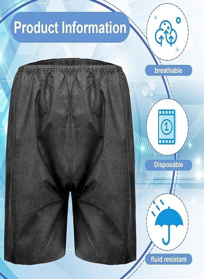Disposable Shorts for Mens Boxer Massage Spa Spray Tanning Travel Medical Exam Treatments Hospital Stay, Elastic Waist, Lightweight Durable Comfortable (50Pcs),70CM*45CM, NON WOVEN