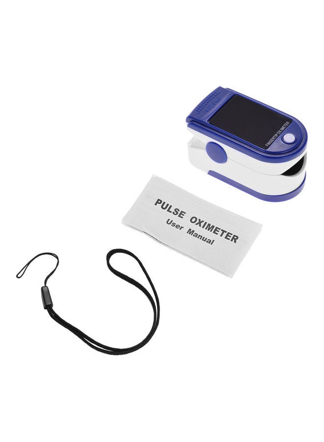 Mini Fingertip Pulse Oximeter Pulse Rate Blood Oxygen Saturation Monitor Oximetro Digital Tube Display for Home Use Blue