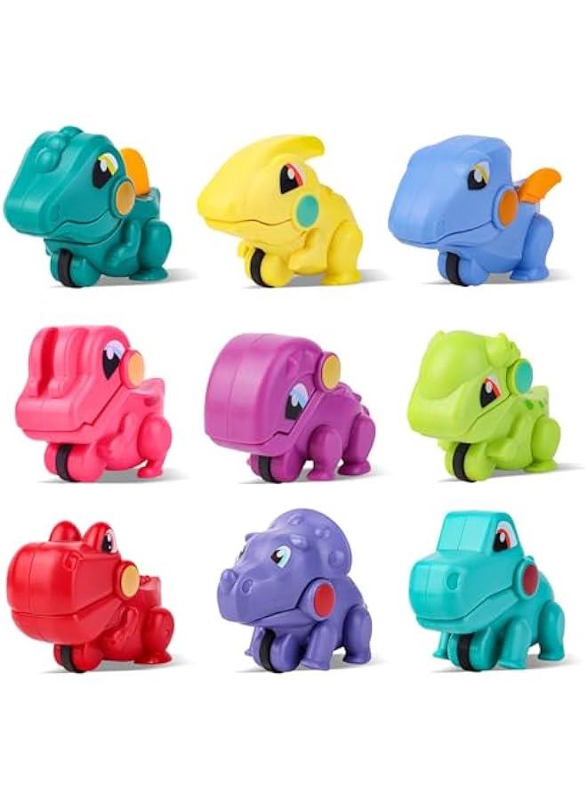 9 Mini Dinosaur Toy, Pocket Dinosaur Toys, Interactive Dinosaur Toys for Boys Girls, Gifts for Birthday Children's Day