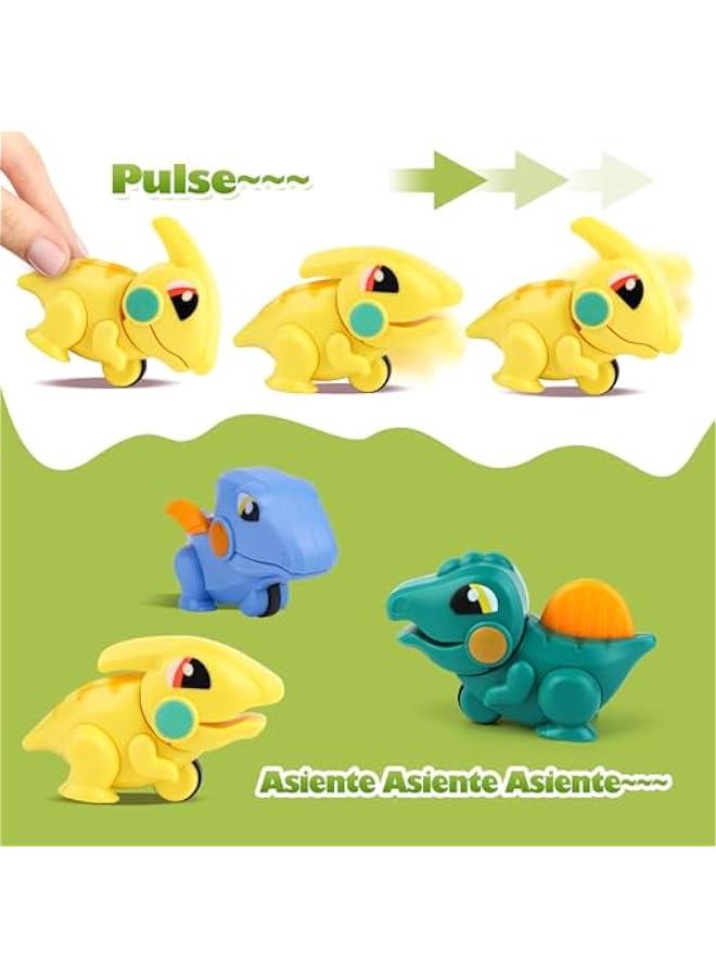 9 Mini Dinosaur Toy, Pocket Dinosaur Toys, Interactive Dinosaur Toys for Boys Girls, Gifts for Birthday Children's Day