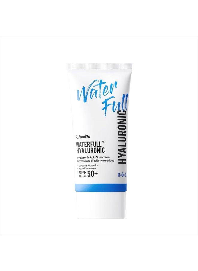 Waterfull Hyaluronic Acid Sunscreen SPF 50+ PA++++ 1.69 fl.oz / 50ml | Hydrating Sunscreen for All Skin Types| Vegan