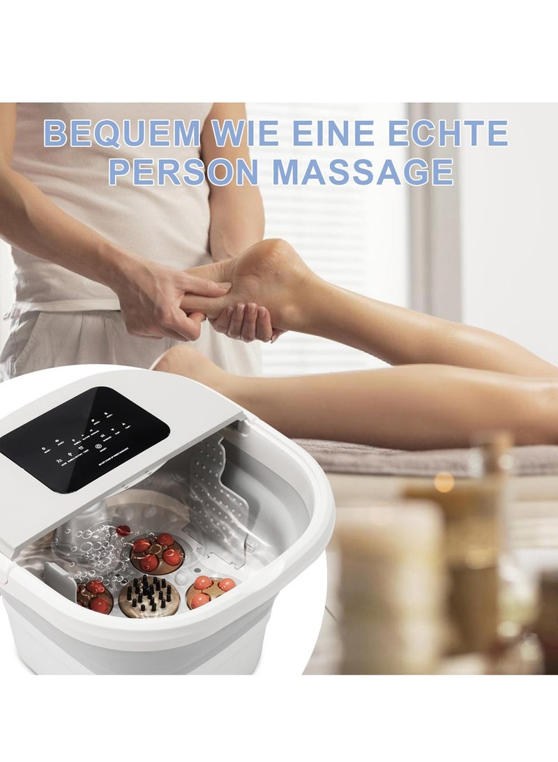 Foot Bath with Massage with Remote Control Foot Bath Multiple Massage Modes Timing Foldable Foot Bath for Relaxation Fatigue Relief Pain Relief