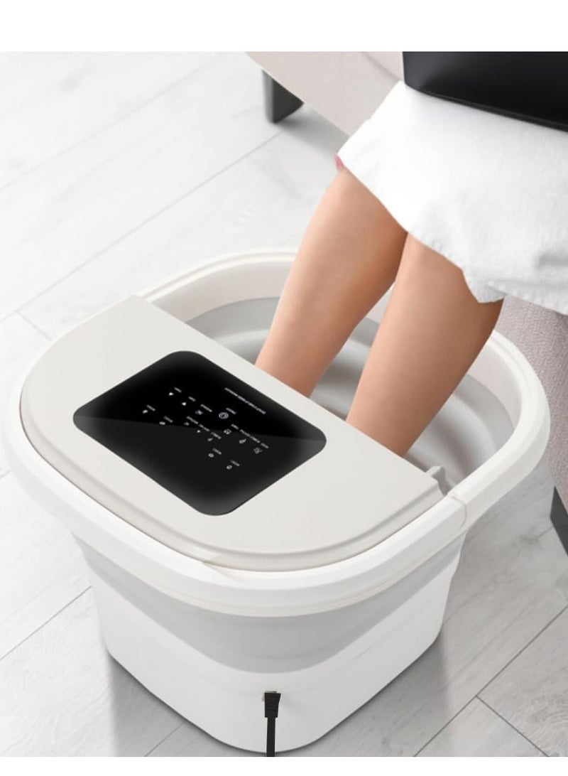 Foot Bath with Massage with Remote Control Foot Bath Multiple Massage Modes Timing Foldable Foot Bath for Relaxation Fatigue Relief Pain Relief