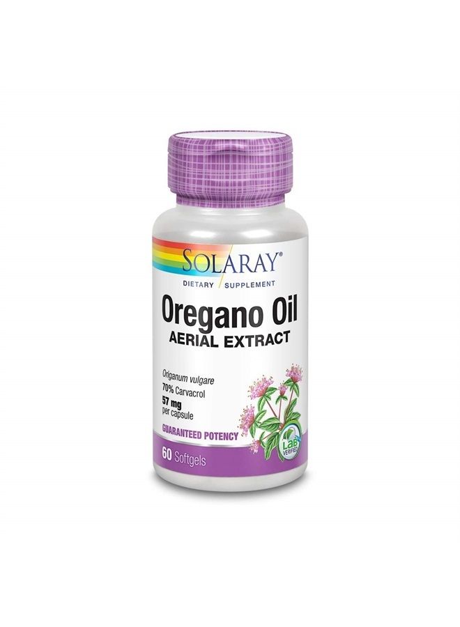 Oregano Oil 70% Carvacrol Supplement | 60 Count