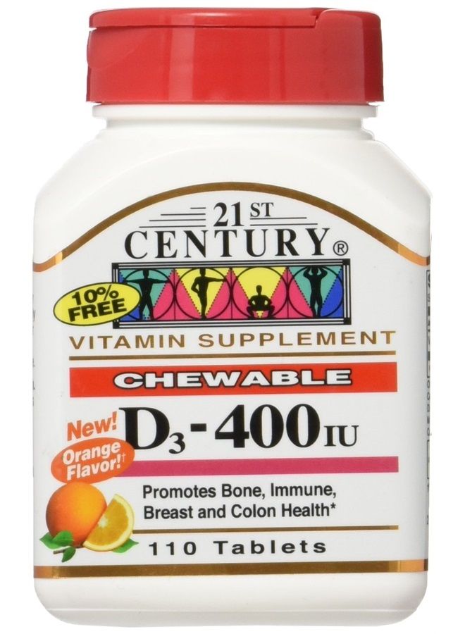 D3 Chewable - Orange Flavor 400 Iu 110 Chwbls