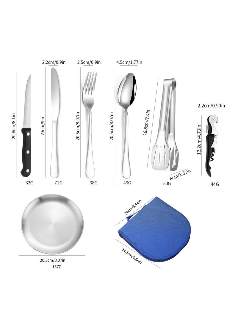 Stainless Steel Tableware Set Of 20 Pieces Western Knife Fork Spoon Set