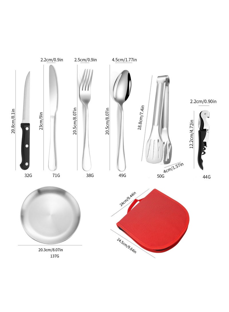 Stainless Steel Tableware Set Of 20 Pieces Western Knife Fork Spoon Set