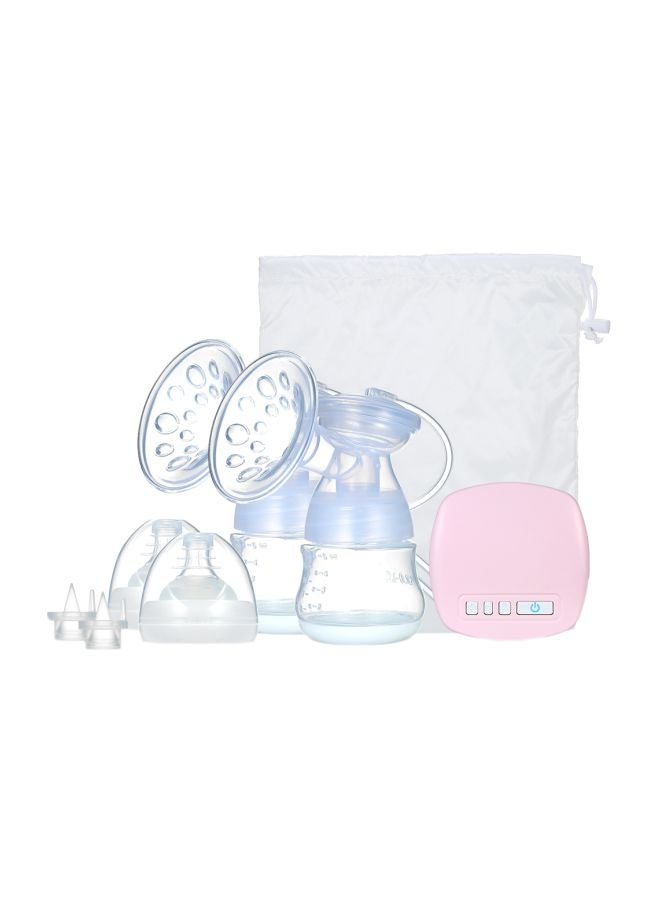 Electric Breast Pump With Massage And Suction Set, Up To 3 Months - Clear