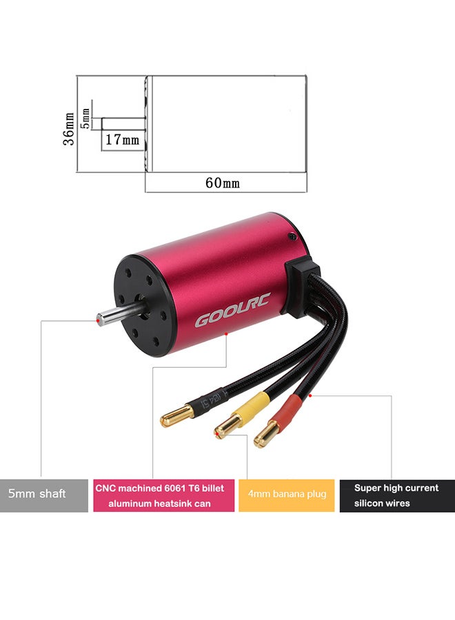 4 Pole Brushless Sensorless Motor S3660 3800KV