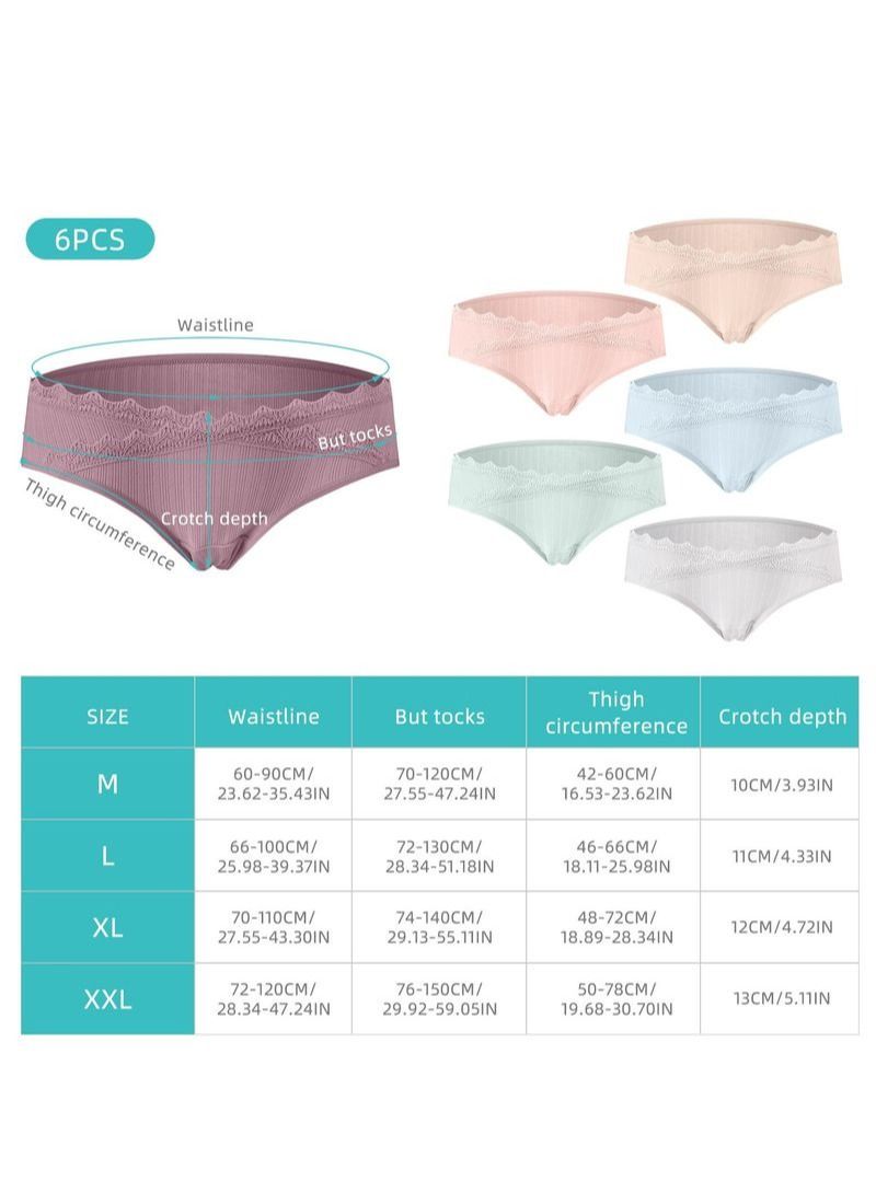 6Pcs Maternity Panties