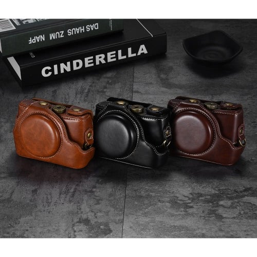 Camera Bag Case Fullbody Cover For Sony Brown