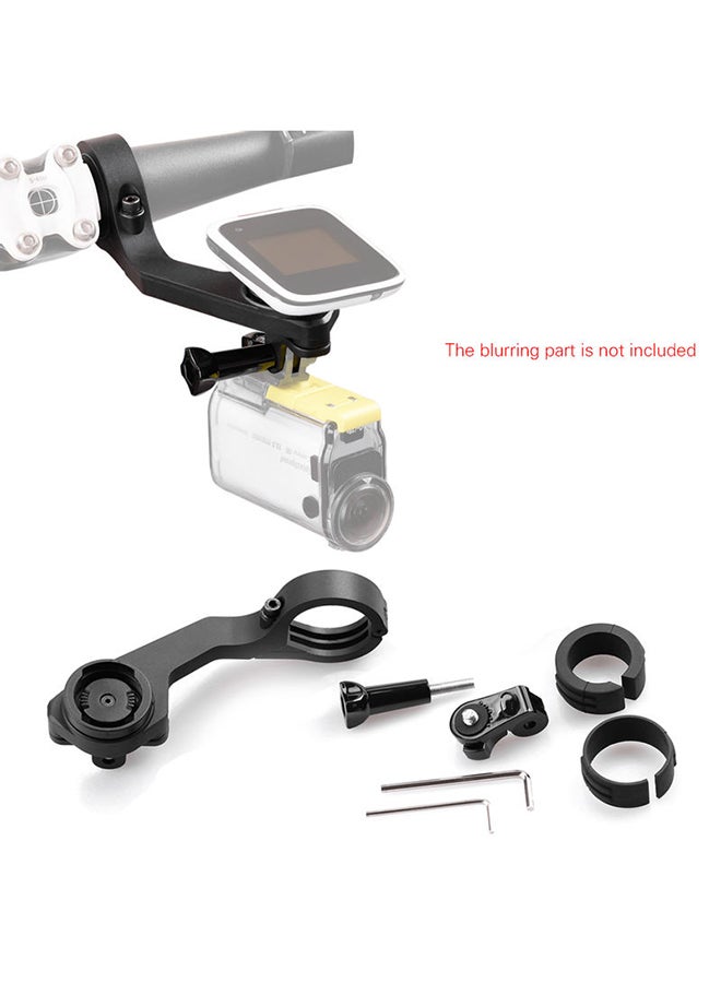 Bike Handle Bar Mount Camera Holder Kit Black