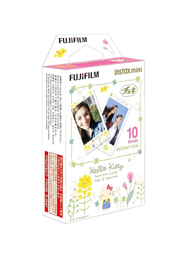 10-Piece Instax Mini Photo Paper Film Multicolour