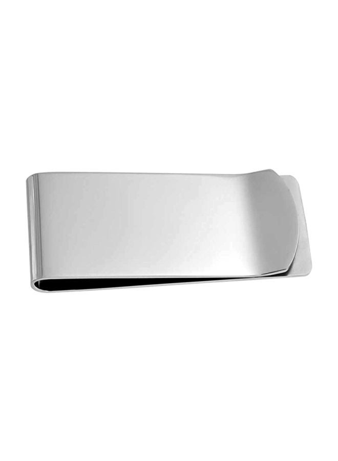 Stainless Steel Polished Finish Money Clip Silver