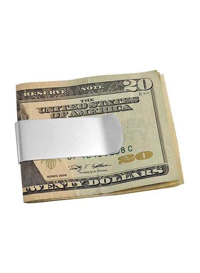 Stainless Steel Polished Finish Money Clip Silver