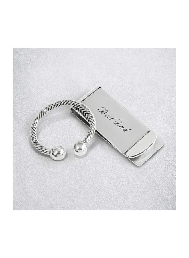 Stainless Steel Polished Finish Money Clip Silver