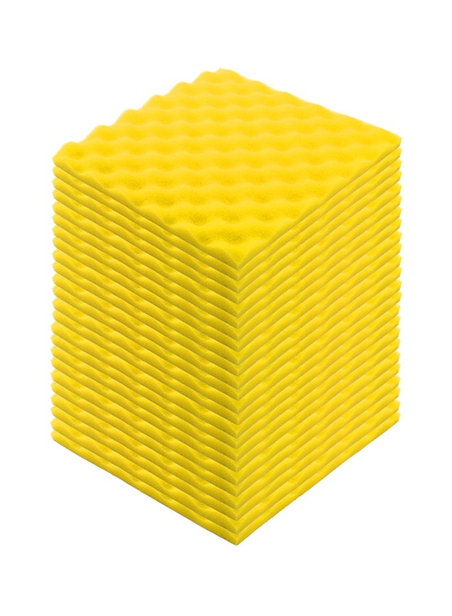 Soundproof Wedge Foam Insulation Sponge E713Y Yellow