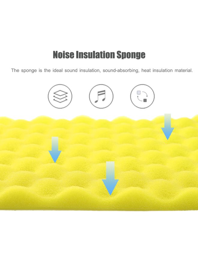 Soundproof Wedge Foam Insulation Sponge E713Y Yellow