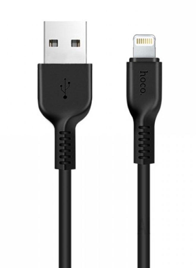 Flash Lightning USB Cable Black