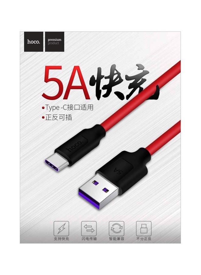 USB Charging Cable Red/Black