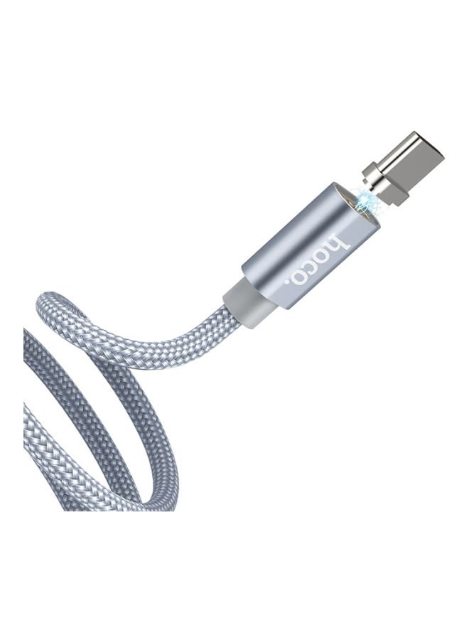 Magnetic Adsorption Type-C Charging Cable Grey