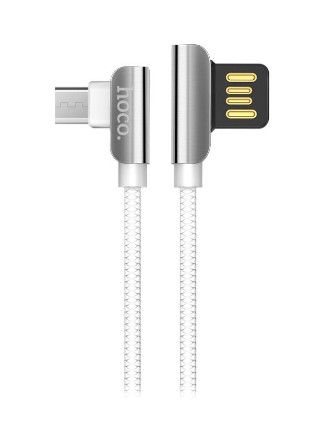 USB To Micro-USB Charging Data Sync  Cable White