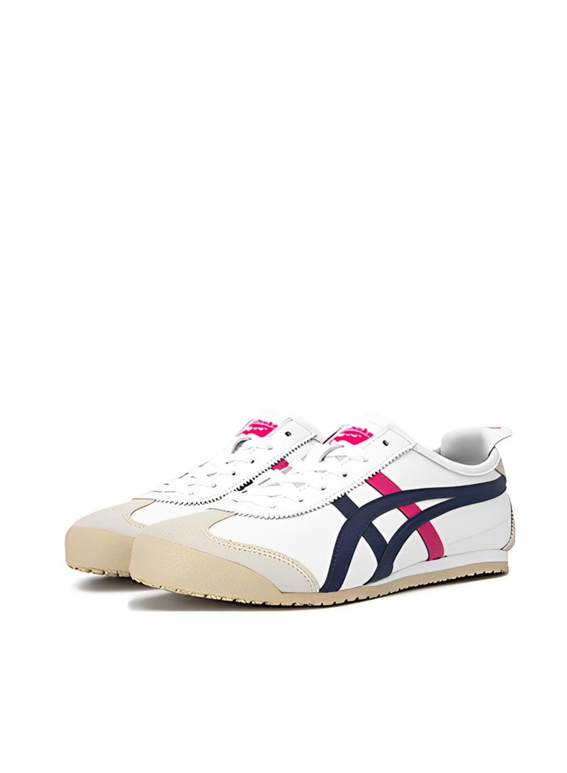 Mexico 66 Sneakers Men and Women White/Barbie Pink/Navy