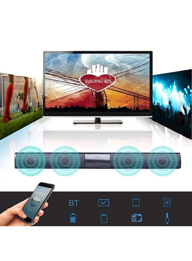 Wireless Bluetooth Soundbar Speaker V4202 Black