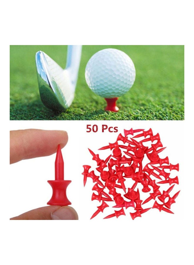 50Pcs Ball Holder Standing Nails Plastic Golf Tees Golfer Training Accessories 20 x 10 x 20cm