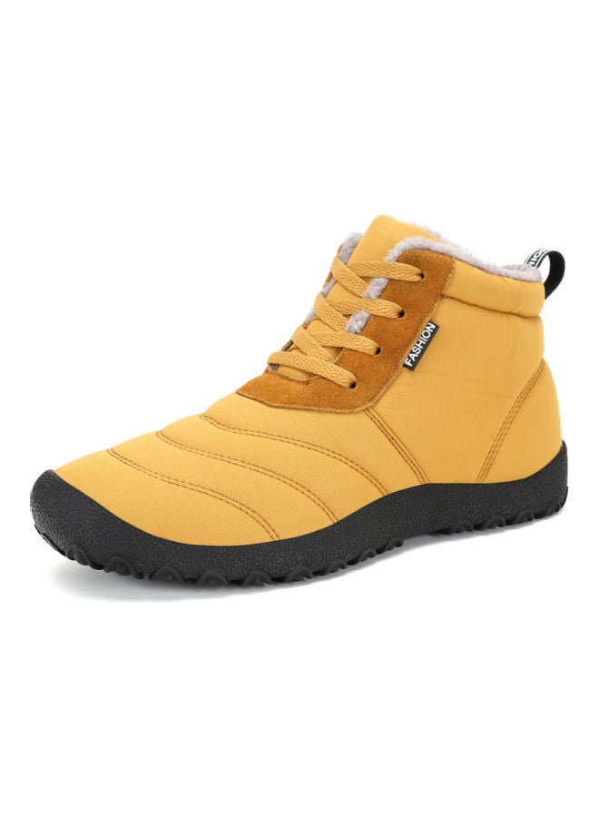 Waterproof High Top Warm Boots Yellow/Black