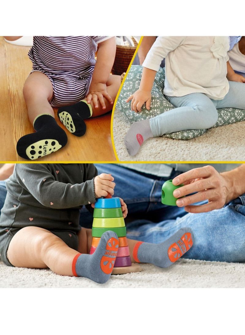 10 Pairs Of Non-Slip Toddler Socks