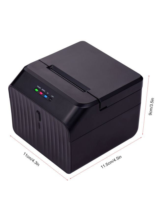 Desktop Thermal Receipt Printer 4.3x3.5x4.5inch Black