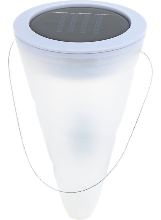 Cone Shaped Hanging Type Solar Light White 17.00x10.50x0.157cm