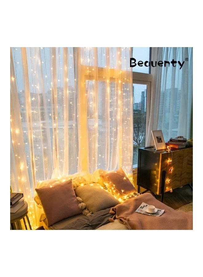 Window Curtain LED String Light with USB Powered Warm White