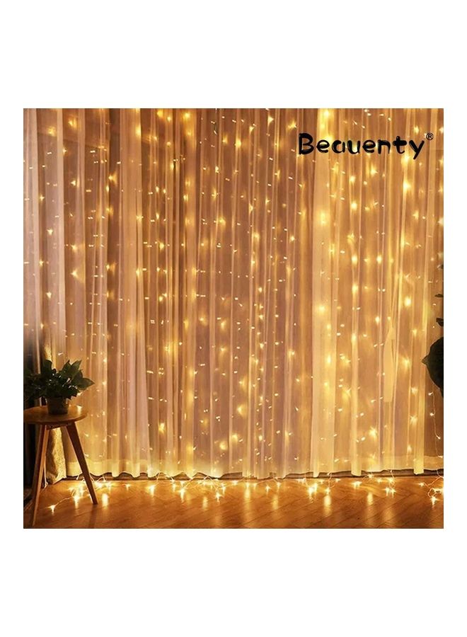 Window Curtain LED String Light with USB Powered Warm White