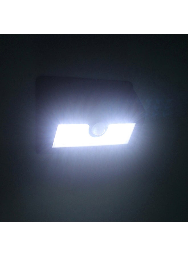 20 LED Body Sensor Wall Light With Solar Panel Black 5x18x18cm