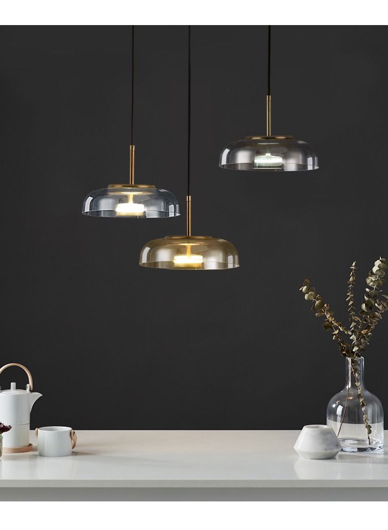 Decorative Glass Ceiling Hanging Pendant Drop Light Bar Lamp