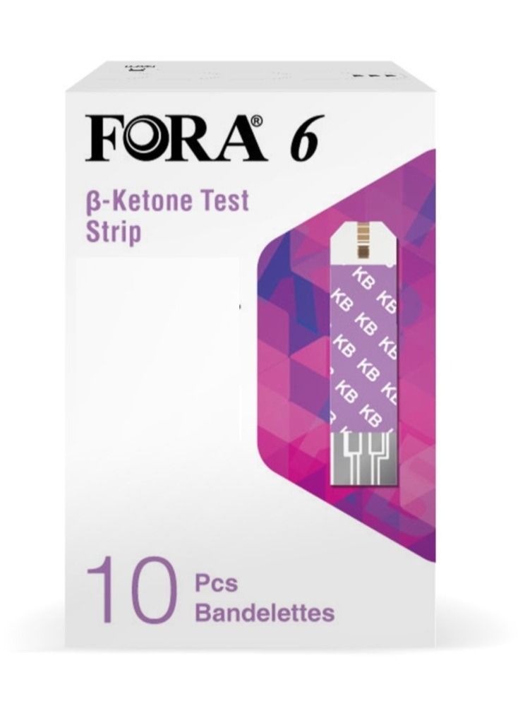 Fora 6 Ketone Test Strips 10pcs