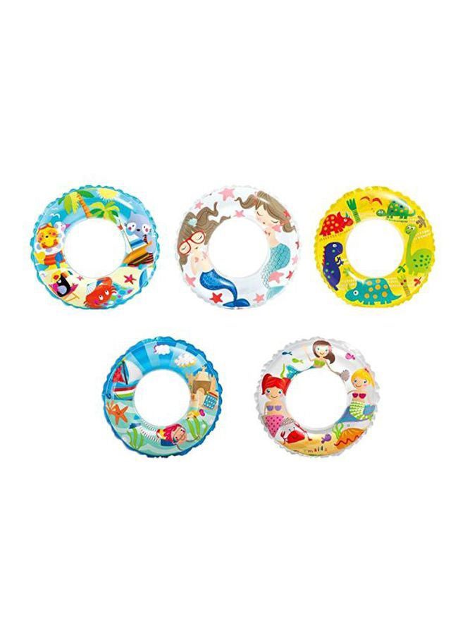 5-Piece Printed Pool Ring Set 24inch