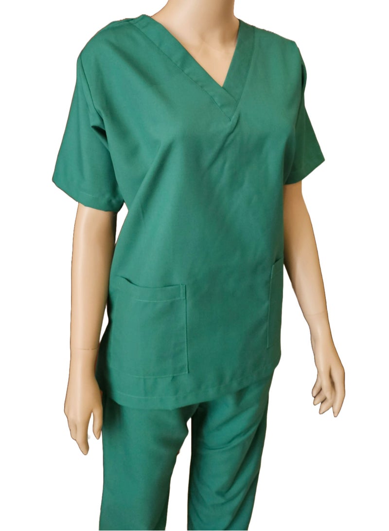 Scrubs Medical Uniform Unisex Top and Pants Grey Nurse Suit Set