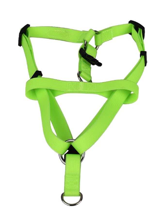 Dog Harness And Leash 2 Belt Set Green S/M/L