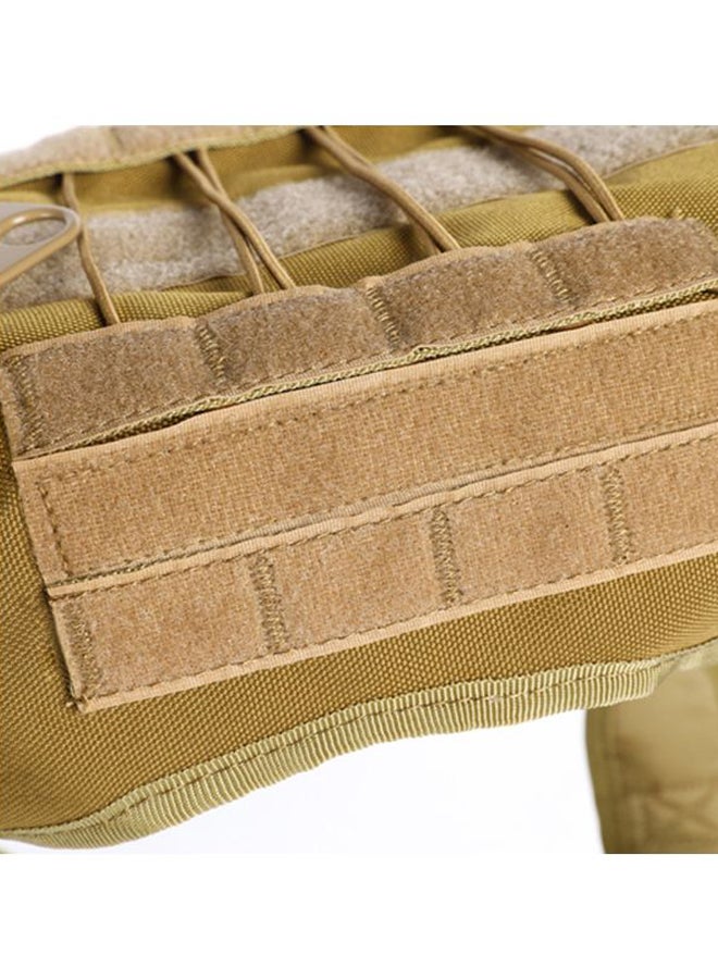 Adjustable Nylon Backpack Harness Beige 18x4x12cm
